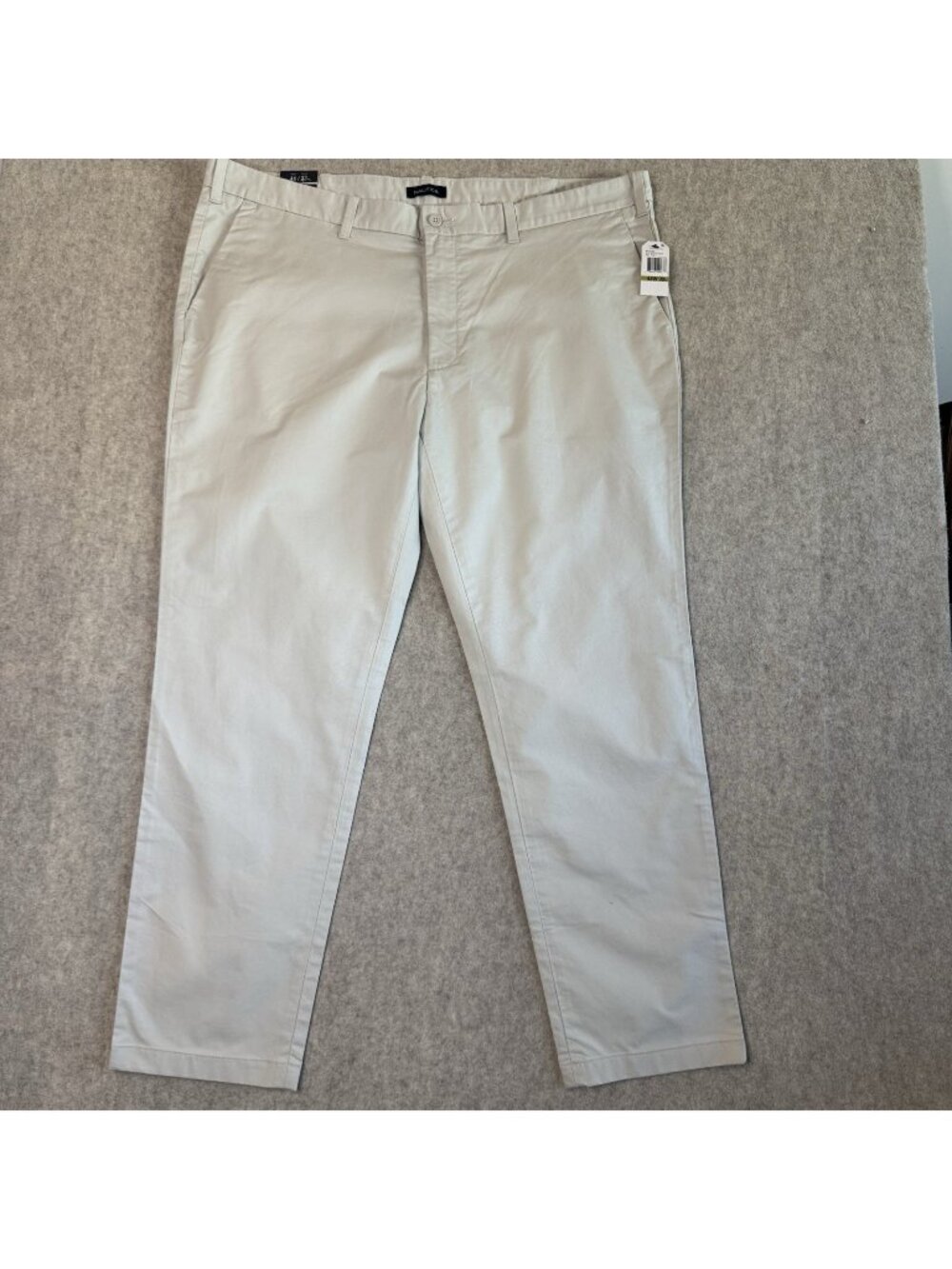 NWT Nautica Slim Fit Marina Pant Mens 44x32 Khaki Stretch Cotton